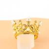 Mini Crown Cake Topper Tiara Small Cupcakes Crown for Baby Shower Birthday Wedding Christmas Princess Theme Party Decorations Newborn Photo Prop Gold view 4