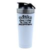 500ml Aluminium Shaker Bottle for Supplement Shakes - Easy Clean, Durable Cup Gamers Don't Die They Respawn Funny Retro Gamer Enthusiast PC Gamer. (White) view 1