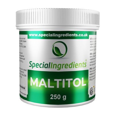 Maltitol Powder 250g Premium Quality, Vegan, Non-GMO, Gluten Free, Non-irradiated Recyclable Container