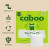 Caboo Tree Free Bamboo Toilet Paper, Plastic Free, Eco Friendly, Septic Safe, Biodegradable Bath Tissue with Soft, Quick Dissolving 2 Ply Sheets (300 Sheets Per Roll, 9 Double Rolls), White view 2