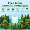 Caboo Tree Free Bamboo Toilet Paper, Plastic Free, Eco Friendly, Septic Safe, Biodegradable Bath Tissue with Soft, Quick Dissolving 2 Ply Sheets (300 Sheets Per Roll, 9 Double Rolls), White view 4