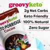 Groovy Keto Cocoa Breakfast Porridge | 2g net carbs | Low Carb Porridge Alternative | Keto Friendly, Diabetic Friendly, Grain Free (280g (1 Pack)) view 4