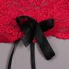 HDZHI Garter Belts and Women's Garters Sexy Women Lingerie with Thong Open Back Lingerie Nightwear Costumes-Red_XL view 3