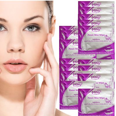 After Waxing Wipes, Body Hair Removal Post Wax treatment, After Wax Care Reduces Redness, Removes Residue, Body & Facial Post Waxing Treatment.