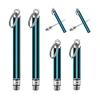 4 Reusable Metal Toothpicks Set - Titanium and Stainless Steel Portable Mini Set (2 Long & 2 Short, Blue) for Household and Outdoor Use view 1