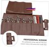 Haircut Storage Bag Barber Scissor Belt Haircut Scissors Bag Tool Belt Salon Scissor Barber Waist Bag Leather Waist Bag Salon Scissor Pouch Pu Leather Toolbox Multipurpose view 2