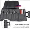 Haircut Storage Bag Haircut Scissors Bag Salon Scissor Hair Scissor Case Leather Scissor Pouch Barber Scissor Belt Hairdressing Waist Bag Modeling Pu Leather Handbag view 2