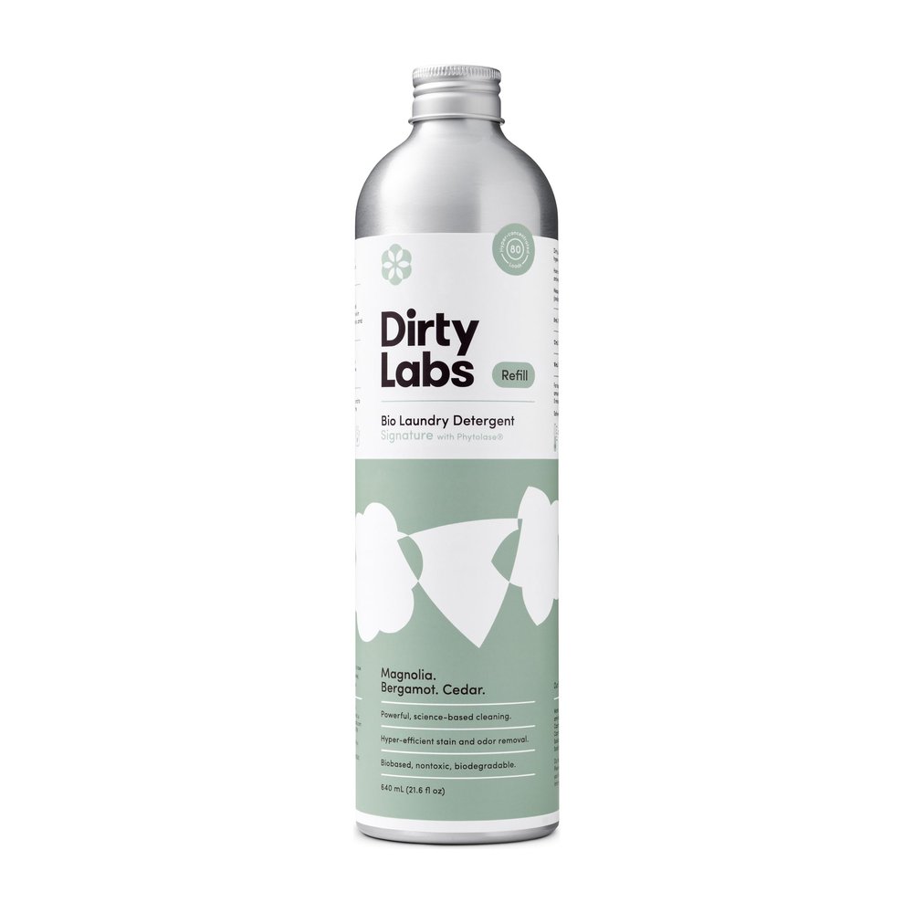 Dirty Labs Signature Scent Organic Liquid Detergent, 80 Washes, Highly Concentrated High Efficiency and Standard Machine Wash, Non-Toxic, Biodegradable, Stain Odours