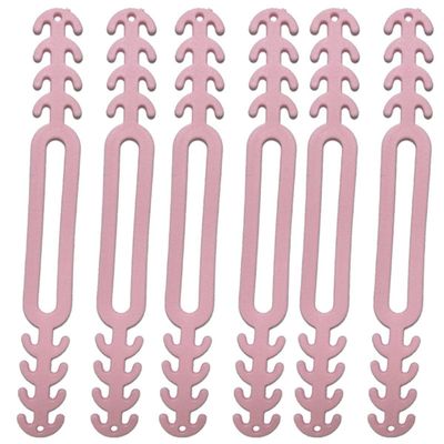 10pcs Adjustable Anti-Slip Silicone Ear Grips Extension Hook s Buckle Holder Attache Masque-China,Pink