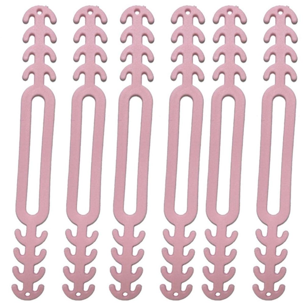 10pcs Adjustable Anti-Slip Silicone Ear Grips Extension Hook s Buckle Holder Attache Masque-China,Pink