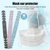 10pcs Adjustable Anti-Slip Silicone Ear Grips Extension Hook s Buckle Holder Attache Masque-China,Pink view 2