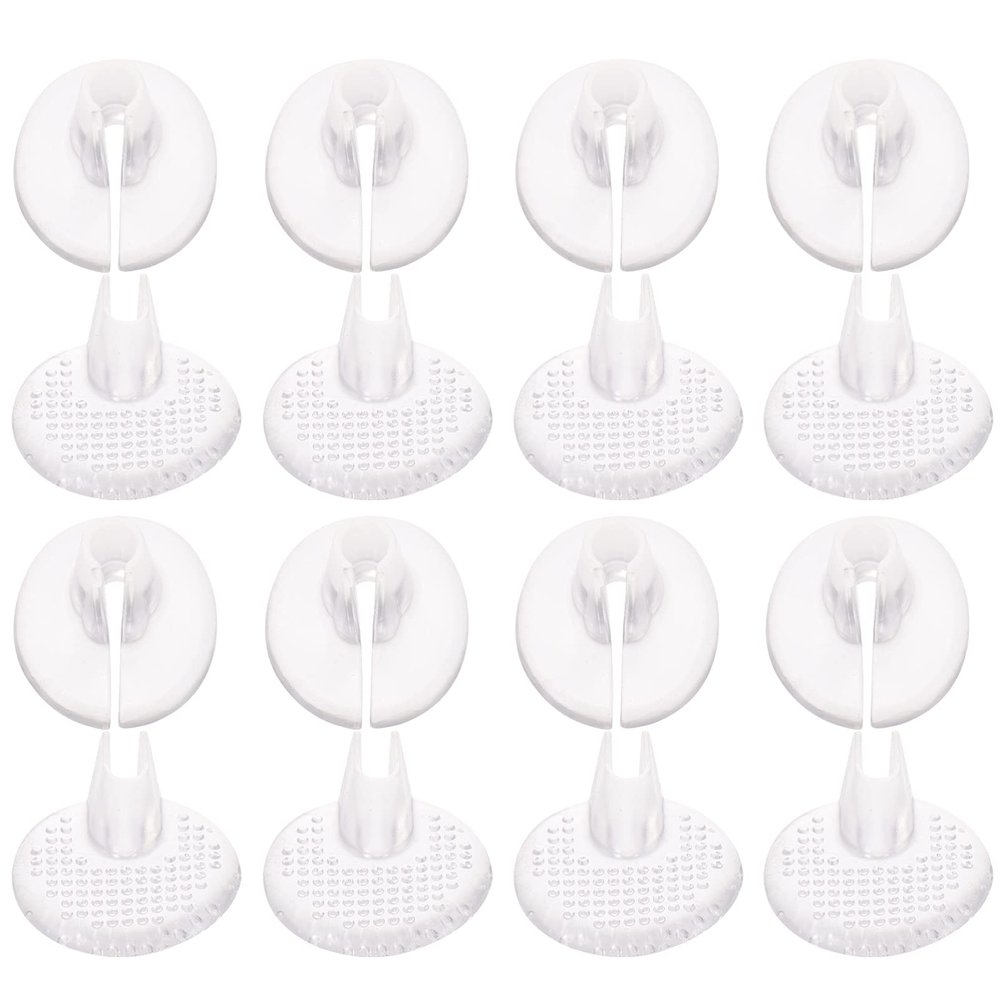 minkissy 8Pairs Silicone Thong Sandal Flip Gel Cushions Pad for Thong Sandal Flip Flop Gel Inserts Guards Insoles Shoes Grip Pads