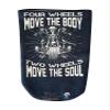 3ply Amputee Sock "Two Wheels Move The Soul V1 sock", wear on your residual or your shrinker view 1