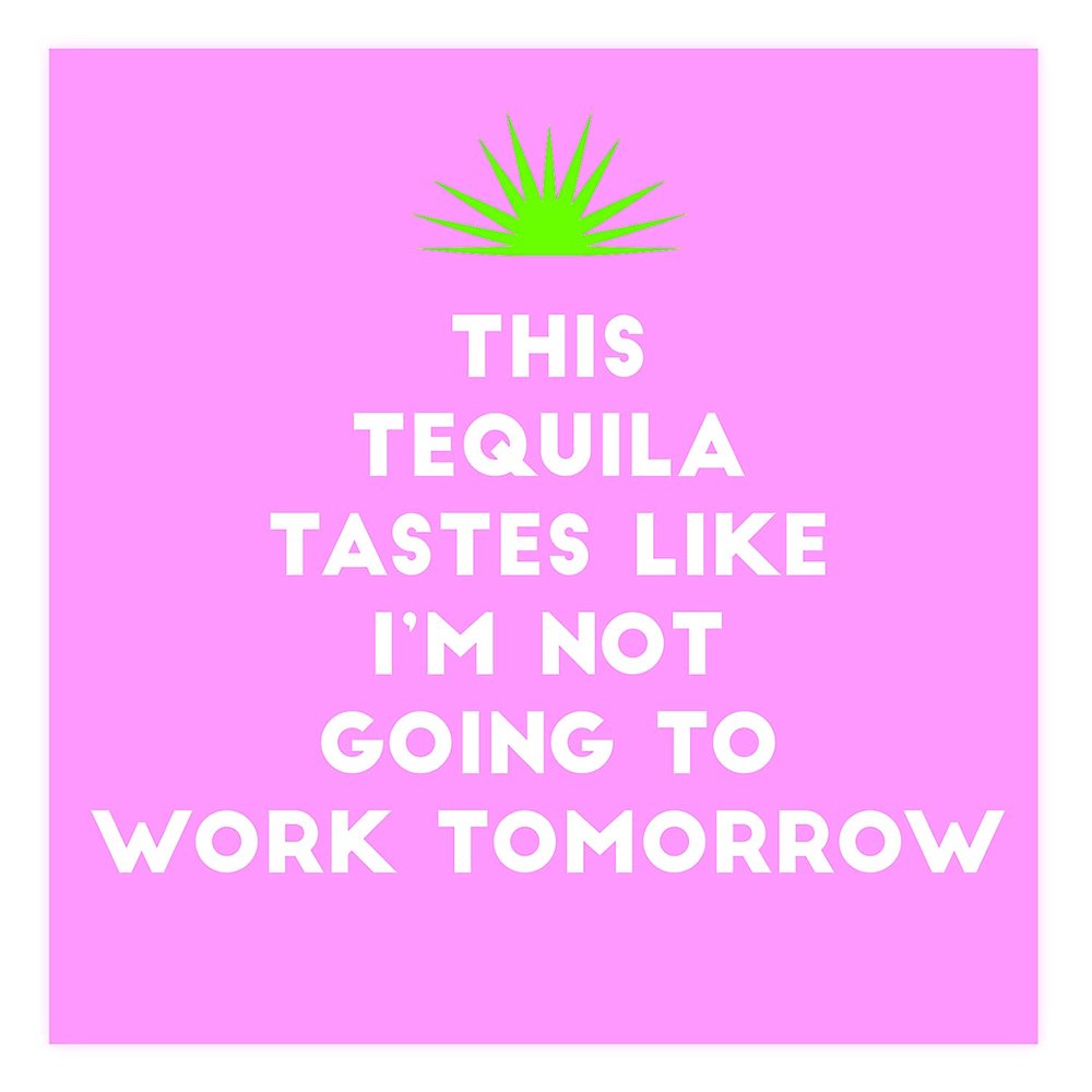 Slant Party Supplies - Paper Napkins Disposable Cocktail Napkin Set, 5" x 5", This Tequila Tastes
