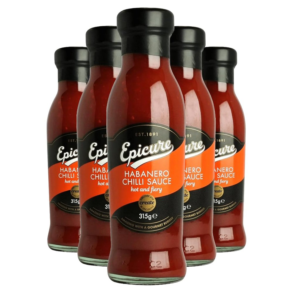 Epicure Habanero Chilli Sauce, 315g, (Pack of 6)