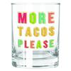 Slant Collections Double-Old Fashioned Cocktail Glass, 12-Ounce, More Tacos Please view 1