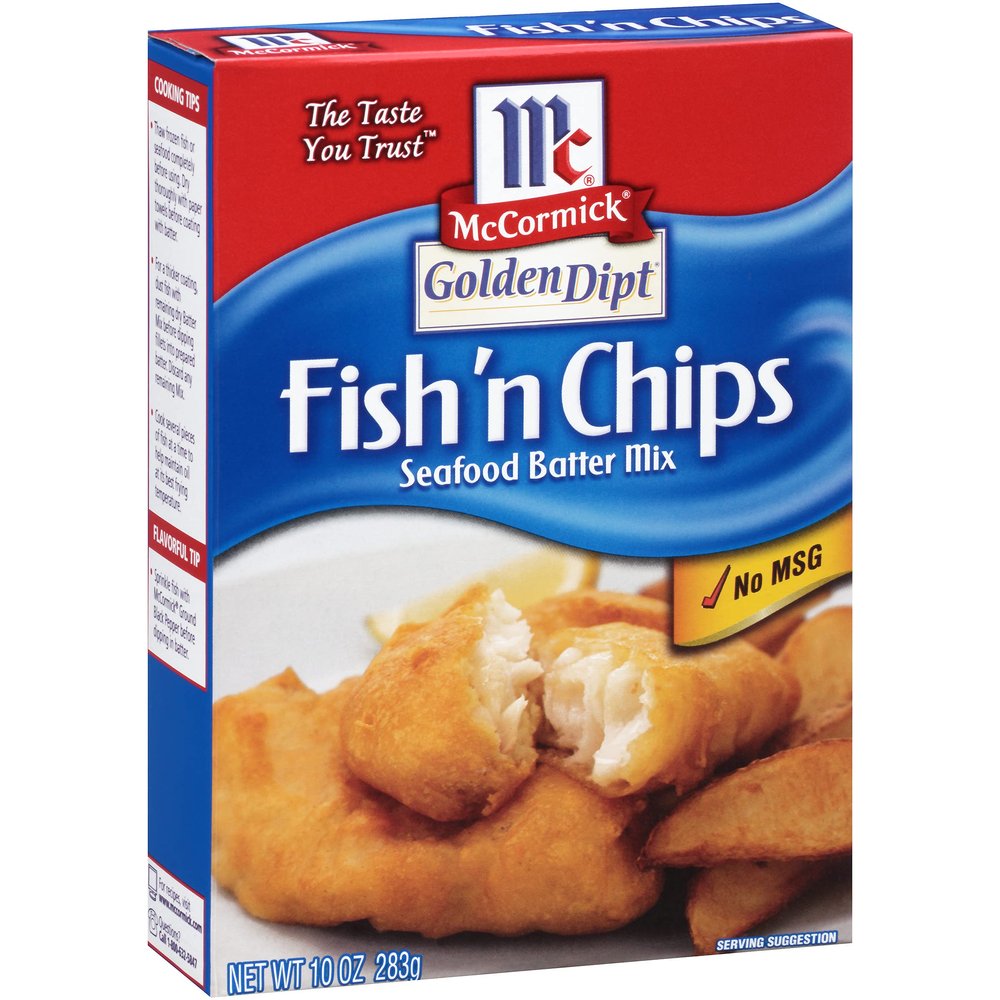 Golden Dipt McCormick Golden Dipt Batter Mix, Fish and Chips, 10 oz by Golden Dipt