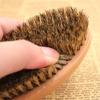 1 Piece Beard Brush - Boar Bristle Brush with Solid Wood Handle for Firm Bristles to Tame and Soften Facial Hair (Brown) view 3