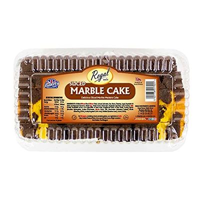 Regal Food Marble Sliced Madeira Cake -Spongy and Moist Tea Cakes -Rich Chocolate Flavor with A Delicate Touch of Vanilla