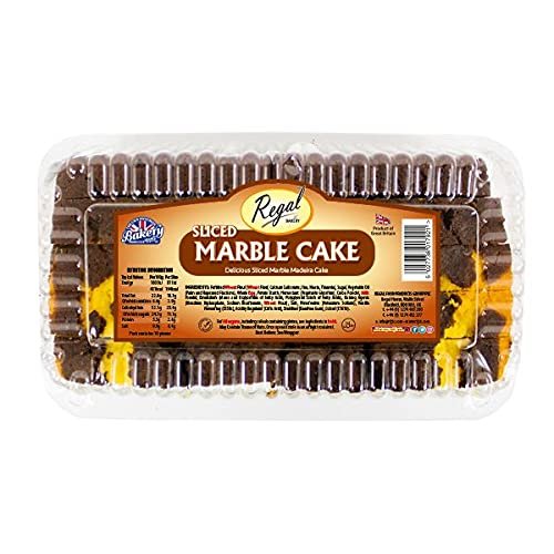 Regal Food Marble Sliced Madeira Cake -Spongy and Moist Tea Cakes -Rich Chocolate Flavor with A Delicate Touch of Vanilla