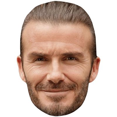 David Beckham (Smile) Big Head. Larger than life mask.