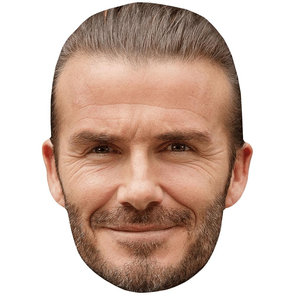 David Beckham (Smile) Big Head. Larger than life mask.