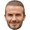 David Beckham (Smile) Big Head. Larger than life mask. view 1