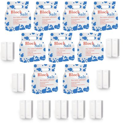 HSD Water Softener Salt Block - 100% Food Grade, Compatible with All Machines - 9 Packs