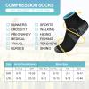 Pnosnesy 3/6/7 Pairs Compression Socks for Men & Women Plantar Fasciitis Socks Low Cut Sports Socks Athletic Socks with Arch Support Plantar Fasciitis view 3