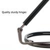 Anti-Blue Light Cat's Eye Reading Glasses for Men, Pure Titanium Frame HD Resin Lens/Anti-Fatigue Reader +1.0 To +3.0 Diopter,Black,+3.00 view 4