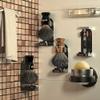 Anbbas Badger Hair Shaving Brush with Wall Mounted Brush Holder Shaving Set for Traditional Shaving view 2