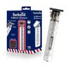 Barbasol Stainless-Steel Rechargeable Zero-Gapped T-Blade Trimmer, Hanging Blade, 3 Guide Combs (1mm, 2mm, 3mm), Men's Facial Hair Trimmer view 1