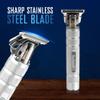 Barbasol Stainless-Steel Rechargeable Zero-Gapped T-Blade Trimmer, Hanging Blade, 3 Guide Combs (1mm, 2mm, 3mm), Men's Facial Hair Trimmer view 4