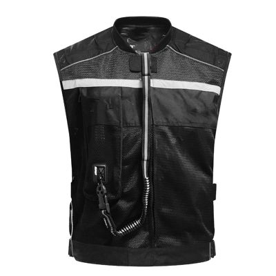 Cyclone Vest Adult Reflective Vest Motorcycle Racing Professional Advanced Airbag System 600D Canvas Fabric, Wear Resistant, Tear for Outdoor Rides, Vests of Equestrian Sports Black
