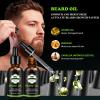 Beard Kit for Men- Beard Grooming Kit with Beard Wash, Beard Conditioner, Beard Oil, Beard Balm, Beard Brush, Beard Comb, Beard Scissors, Storage Bag, E-Book, Gifts for Men Dad Husband Boyfriend view 4