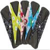 5 PCS Reusable Sanitary Pads, 18 x 25.5cm Washable Menstrual Pads Towels Panty Liners Heavy Flow Sanitary Napkin Bamboo Charcoal Hygiene Cloth for Women Day and Night view 1