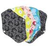 5 PCS Reusable Sanitary Pads, 18 x 25.5cm Washable Menstrual Pads Towels Panty Liners Heavy Flow Sanitary Napkin Bamboo Charcoal Hygiene Cloth for Women Day and Night view 3