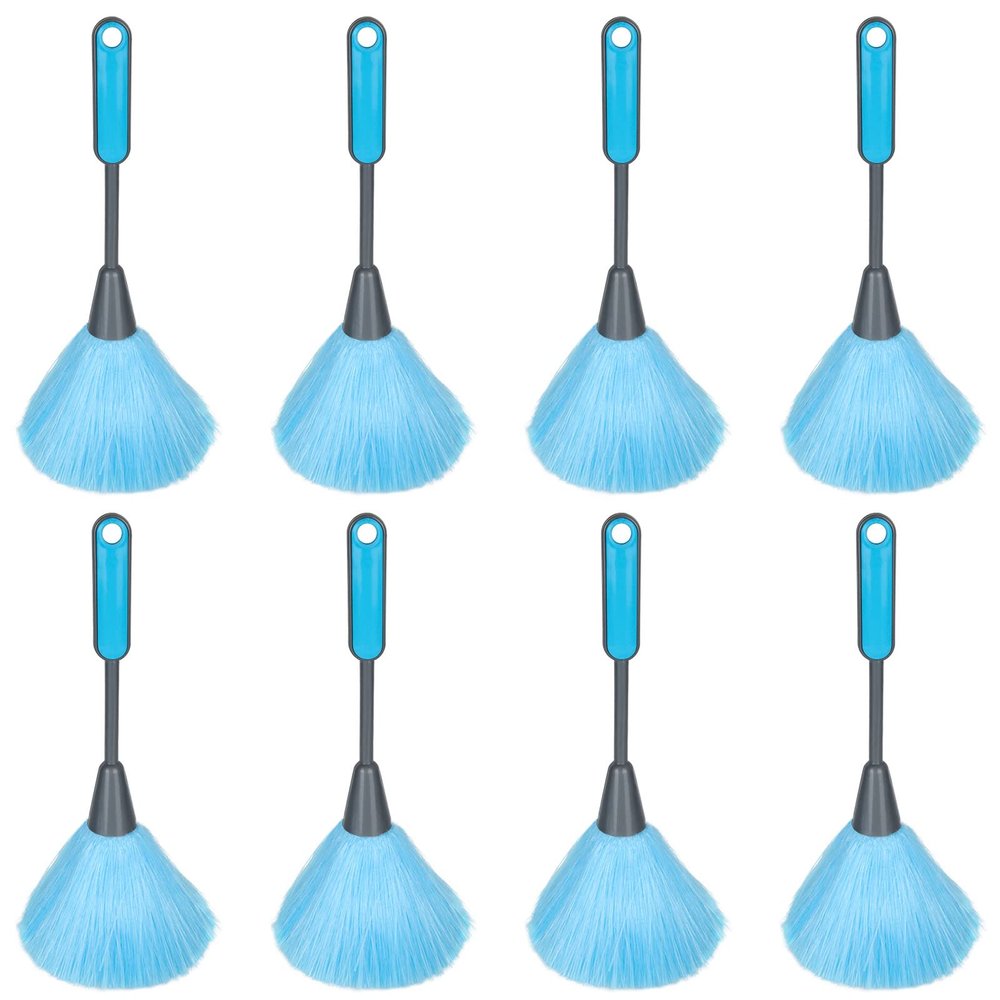 FVIEXE 8PCS 10 Inch Mini Feather Dusters for Cleaning, Small Microfiber Delicate Duster Laptop Computer Keyboard Electrostatic Cleaning Duster Washable, Screen Static Dusting Wand