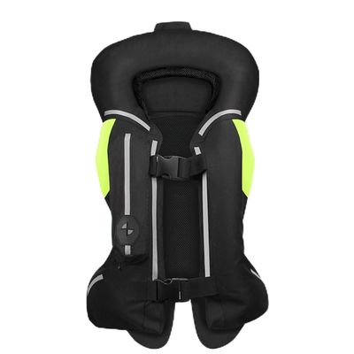 Women's Motorcycle Airbag Vest All Season Reflective Vest Removable Liner Repeatable Equestrian Sports, Mobility Riding Vest (Color : Black, Size : S)