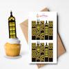 10x Pre-cut Sky Scrapers Superhero Building Small Edible Thick Standing Cupcake Toppers Birthday Party Cake Decorations view 1