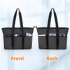Damero Nurse Tote Bag with Insert Organiser, Nurse Tote Laptop Shoulder Bag for Work and School, Large Women Handbags for HomeCare Nurses and Healthcare, Black view 4