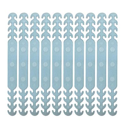 10pc Adjustable Anti-Slip Silicone Ear Grips High Quality Extension Hook s Buckle Holder Accessories-Belgium,Blue
