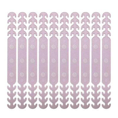 10pc Adjustable Anti-Slip Silicone Ear Grips Extension Hook s Buckle Attache Masque-United States,Pink