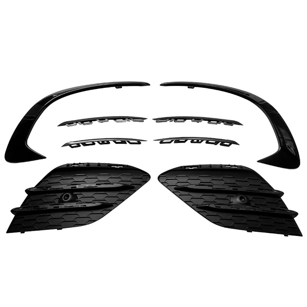 Compatible With Mercedes Benz X118 C118 CLA180 CLA200 CLA220 CLA250 CLA35 AMG 2019-2023 Front Bumper Canards Grilles