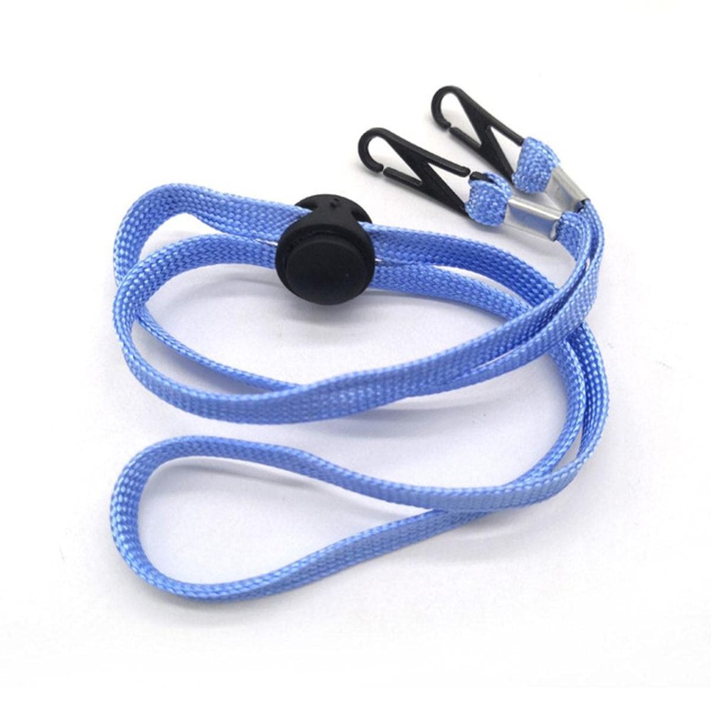10pcs Adjustable Hooks Extension Non-Slip Lanyard Ear Protector Ear Holder Rope Hook Grips Buckle Relieve Earache-China,Blue