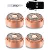 Replacement Heads for Flawless Hair Remover, Gen 2 Replacement Blades for Finishing Touch Facial Hair Removal for Women, Painless Razor Head for Face with Gurelax Flannel Bag (4pcs) view 1