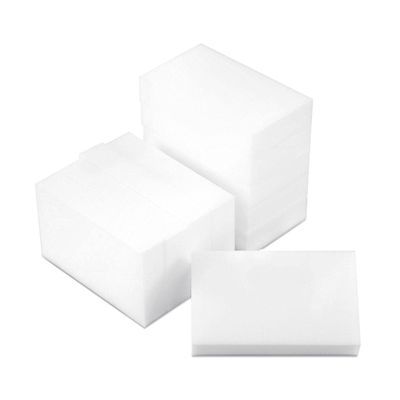 10x Magic Eraser Sponges Set for MarkScuffs and Stain Removal-Wall, Kitchen, Bathroom, Floor, Baseboard, All Surface Cleaner-Chemical-Free Melamine Durable White Sponges 10 * 6 * 2cm