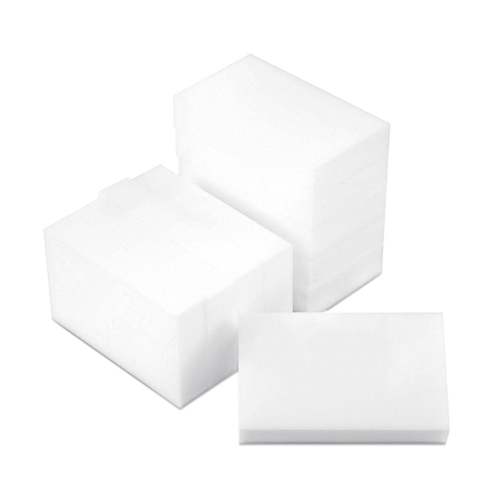 10x Magic Eraser Sponges Set for MarkScuffs and Stain Removal-Wall, Kitchen, Bathroom, Floor, Baseboard, All Surface Cleaner-Chemical-Free Melamine Durable White Sponges 10 * 6 * 2cm