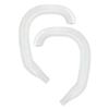 1pair Ears Band Buckles Portable Reusable Decompression Silicone Earmuffs Protector for Soothing Ear Pain Rope Cover-France,White view 1