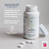 Head East Zinc Picolinate |60 Tablets  2 Month Supply | Vegan | Hair, Skin, Nail Health | Physical and Mental Wellbeing | Sugar Free | 100% Biodegradable Packaging |Sugarcane Bottle view 2